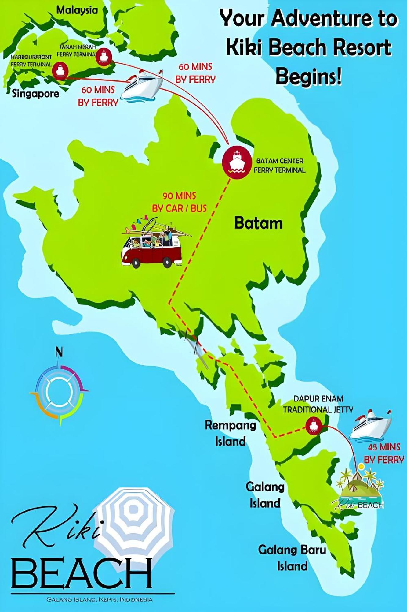 Kiki Beach Resort, Batam Galang Island Eksteriør bilde